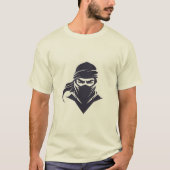 Men’s white t-shirt with modern ninja design (Vorderseite)