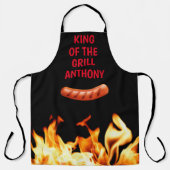 Men Sausage Black King of the Grill Koch GRILLEN S Schürze (Vorderseite)