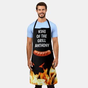 Men Sausage Black King of the Grill Koch GRILLEN Schürze
