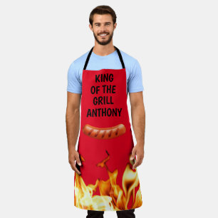 Men Sausage Red King of the Grill Koch GRILLEN Sch Schürze