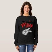 Men She is Mine Matching Couples Valentine Day Cos Sweatshirt (Vorne ganz)