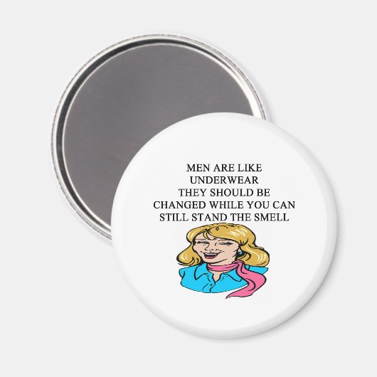 MEN sind wie Unterwäsche Magnet (Vorderseite/Rückseite)