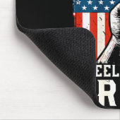 Men Stand For Flag Kneel The Cross Christian Patri Mousepad (Ecke)