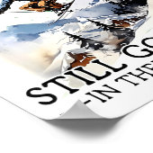 Men Still Go Skiing 70 Winter Srts Lover Skier  Poster (Ecke)