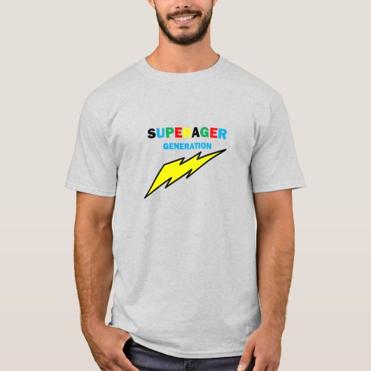 Men SuperAger Ringer-T - Shirt (Vorderseite)