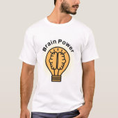 men t-shirt brain power (Vorderseite)