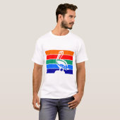 Men T Shirt mit Flag von St. Petersburg, Florida (Vorne ganz)