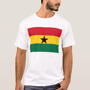 Men T Shirt mit Flagge Ghanas