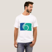 Men T Shirt with Flag of Ottawa, Canada (Vorne ganz)