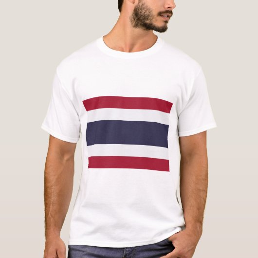 Men T Shirt with Flag of Thailand (Vorderseite)
