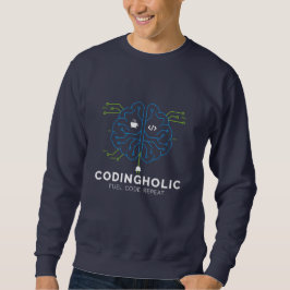 Men Tech Brain Circuit Coding Graphic For Coders Sweatshirt