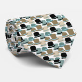 Men Tiled Hat Designer-Krawatte Krawatte (Gerollt)
