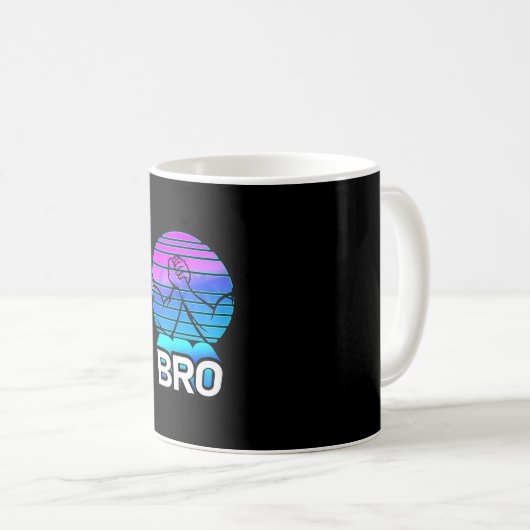 Men Tough Bro Epic Gym Handshake Sunset Frack Kaffeetasse (VorderseiteRechts)