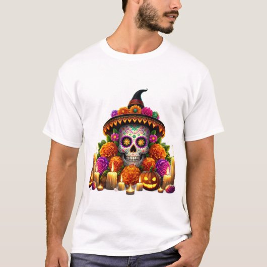 Men Tshirt halloween party  (Vorderseite)