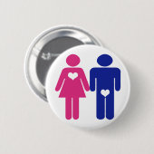 Men VS Women Novelty Fun Tasten Button (Vorne & Hinten)