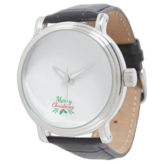 Men watch with Christmas design Armbanduhr
