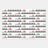 Men Weihnachtsmannmütze Rowing Rowers Crew Team #4 Geschenkpapier Set (Vorderseite 3)