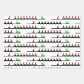 Men Weihnachtsmannmütze Rowing Rowers Crew Team #4 Geschenkpapier Set (Vorderseite 2)