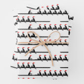 Men Weihnachtsmannmütze Rowing Rowers Crew Team #4 Geschenkpapier Set (Beispiel)