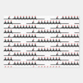 Men Weihnachtsmannmütze Rowing Rowers Crew Team #4 Geschenkpapier Set (Vorderseite)