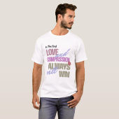 Men White T - Shirt mit inspirierenden Zitaten (Vorne ganz)