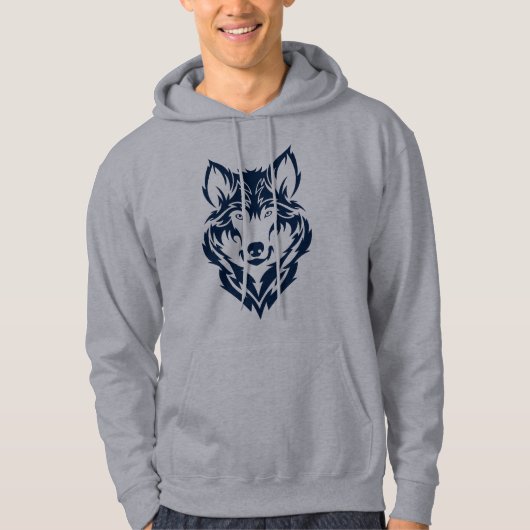 Men Wolf Hoodie (Vorderseite)