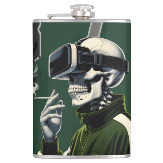 Men/Women 876 LESSONS LEARN Vinyl Wrapped Flask Flachmann (Vorderseite)