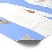 Men & Women in Hajj Hand Drawn Poster (Ecke)