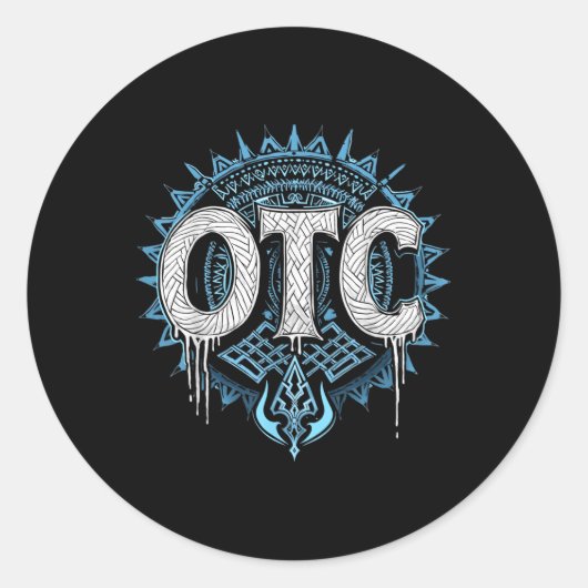 Men Women Kids Otc Bloodline Wrestling Roman Fan M Runder Aufkleber (Vorderseite)