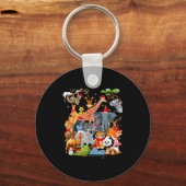 Men Women Kids Wildlife Zoo Day Christmas Party 22 Schlüsselanhänger (Vorderseite)