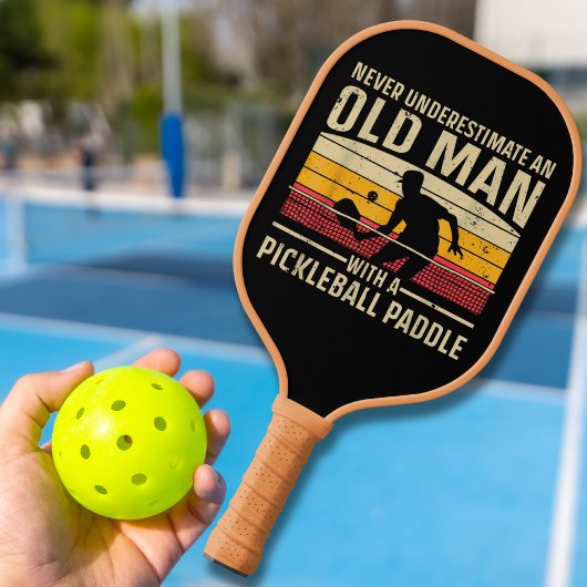 Men Women Paddelpickleball Player Black Pickleball Schläger