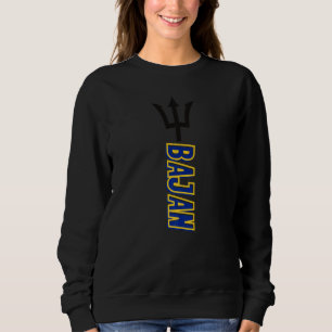 Men Women Proud Barbados Flag Karte Barbados Souve Sweatshirt