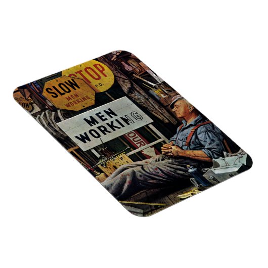 Men Working Magnet (Rechte Seite)