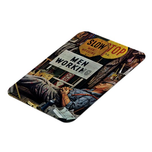 Men Working Magnet (Linke Seite)