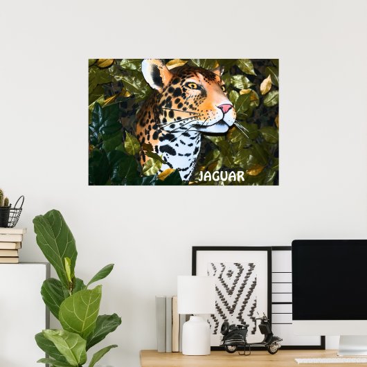MENACING JAGUAR POSTER (Heimbüro)
