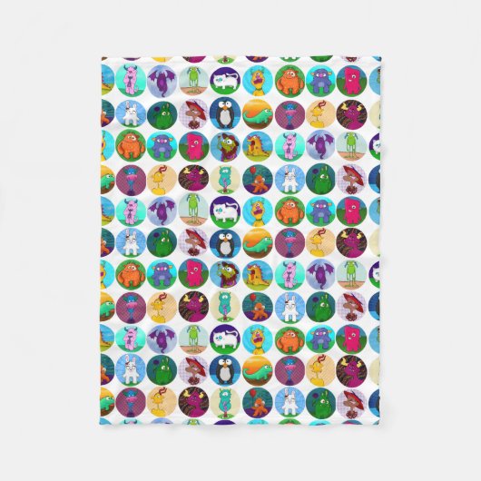 Menagerie-Decke, klein Fleecedecke (Vorderseite)