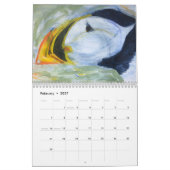 Menagerie! Kalender-ursprüngliche Tiergrafik 2019 Kalender (Feb 2027)