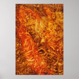 'Menagerie of Man' Aquarellposter von unASLEEP Poster