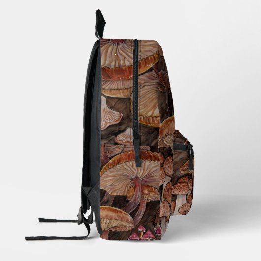 Menagerie of Mushrooms Poster Bedruckter Rucksack (Links)