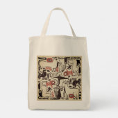Menagerie-Tasche von Picasso Tragetasche (Rückseite)