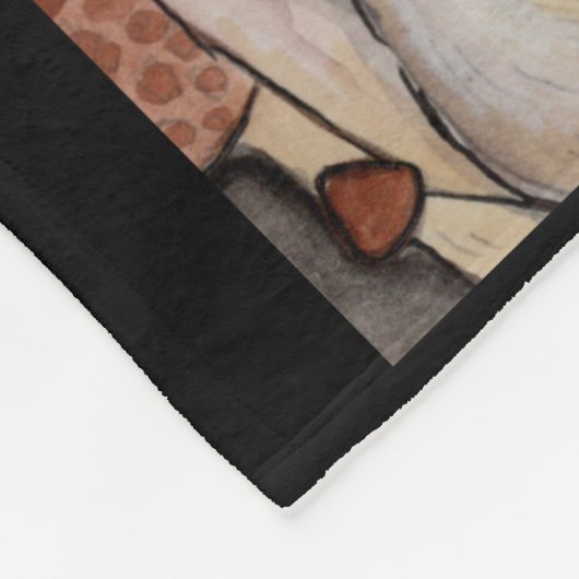 Menagerie von Mushrooms Fleece Blanket (Ecke)