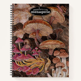 Menagerie von Mushrooms-Sketchbook/Rücknahmebuch Notizblock