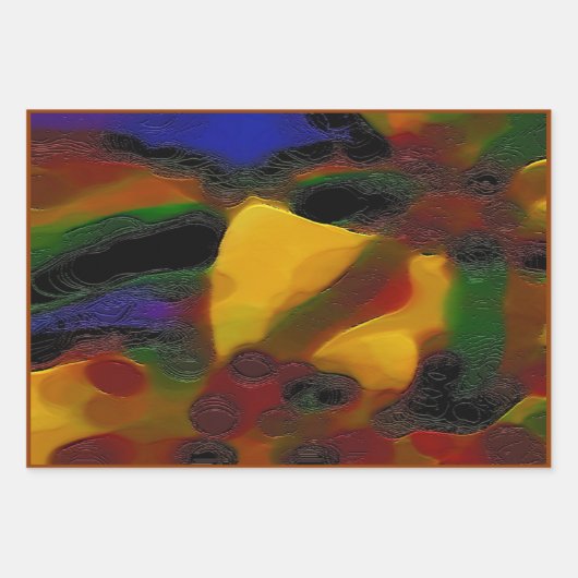 Menagerie von Mustern Geschenkpapier Set (Vorderseite 2)