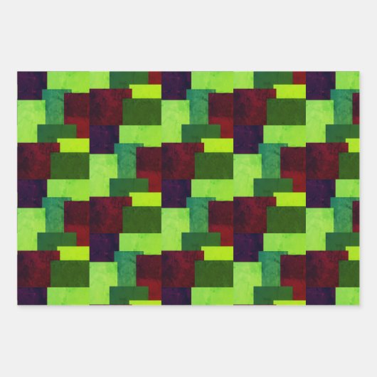 Menagerie von Mustern Geschenkpapier Set (Vorderseite)