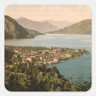 Menaggio III, Comer See, Lombardei, Italien Quadratischer Aufkleber