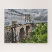 Menai Bridge, Anglesey, Wales, Großbritannien Puzzle (Horizontal)