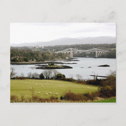 MENAI BRIDGE. POSTKARTE (Vorderseite)
