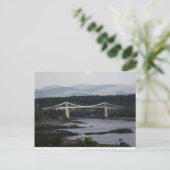 Menai Bridge Postkarte (Stehend Vorderseite)