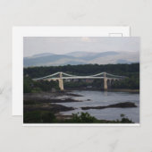 Menai Bridge Postkarte (Vorne/Hinten)