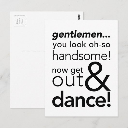 MenBathroomSign.jg Postkarte (Vorne/Hinten)